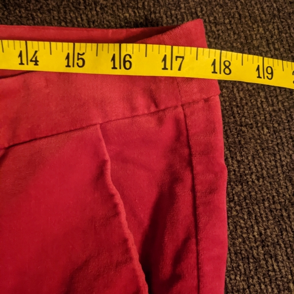 RSVP Talbots red velvet trousers - Picture 8 of 16